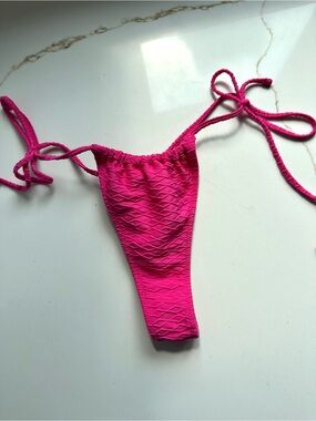 Victorias Secret Hot Pink thong Bikini Bottom small